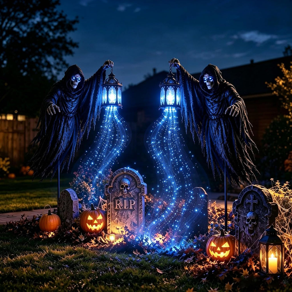 🎁Today 50% OFF🎁💀2PCS Halloween Soul Harvester Animated Garden Light