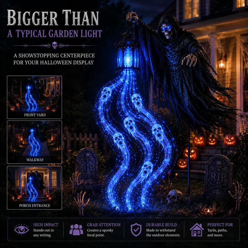 🎁Today 50% OFF🎁💀2PCS Halloween Soul Harvester Animated Garden Light
